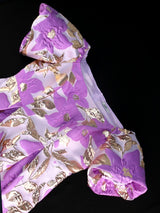 AOMEI Off Shoulder Embroidery Jacquard Dress Midi
