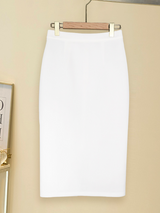 Two Pieces Set Peplum Blouse Pencil Skirt Sets For Women