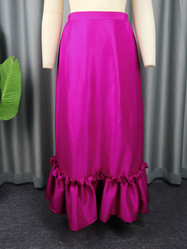 AOMEI Women High Waist Skirt Ruffles 2023 New